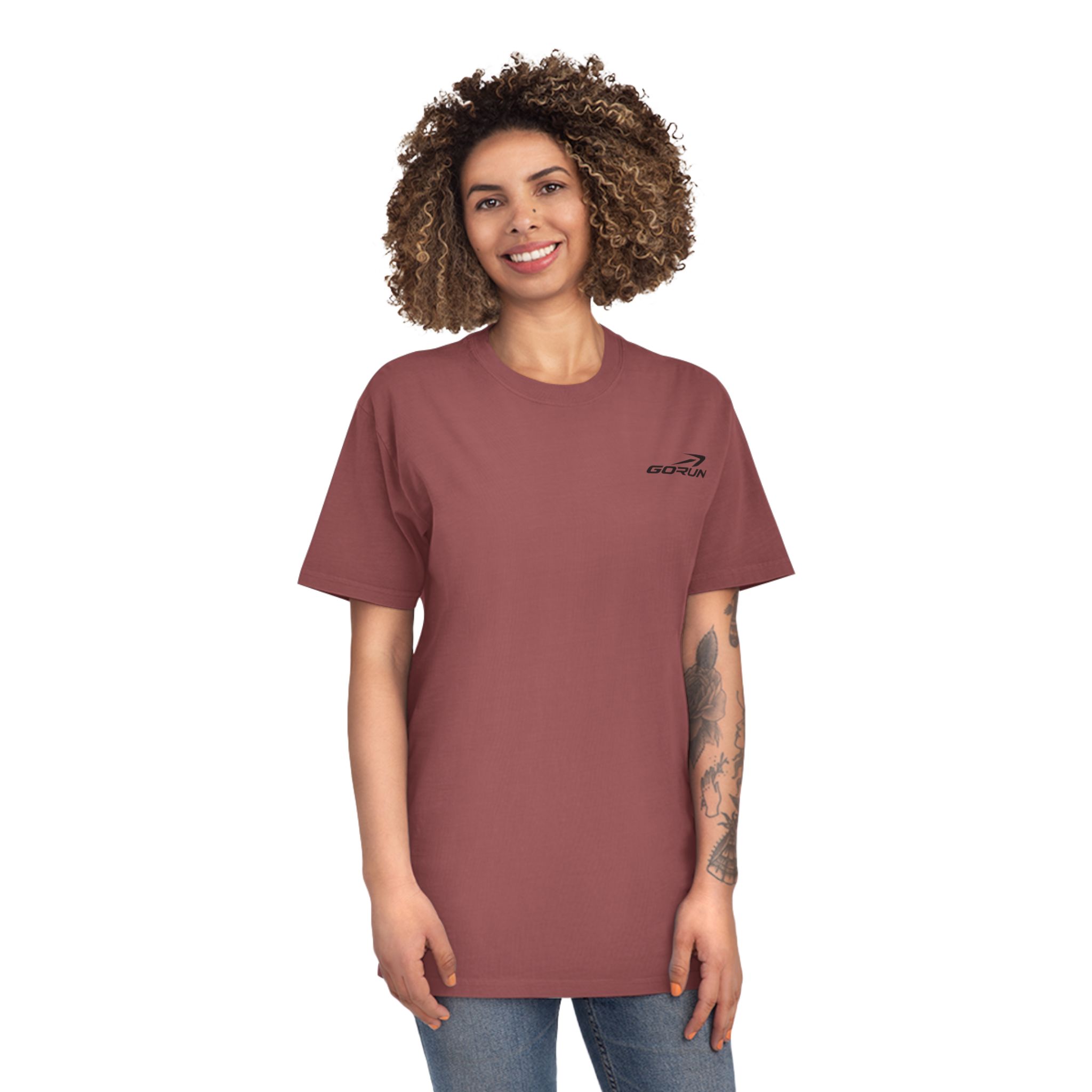 GORUN Minimalist Embroidered Logo T-Shirt - Image 35