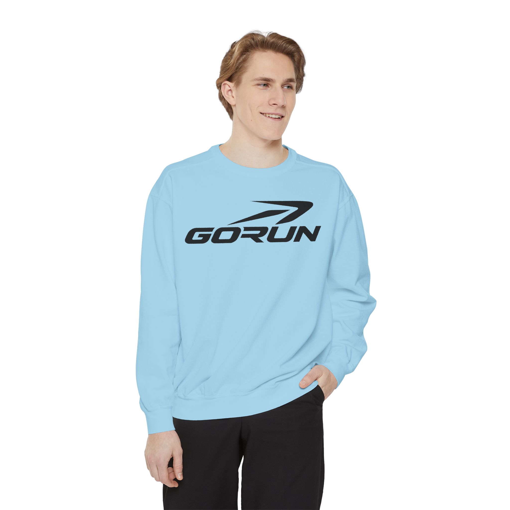 GoRun Logo Garment-Dyed Sweatshirt