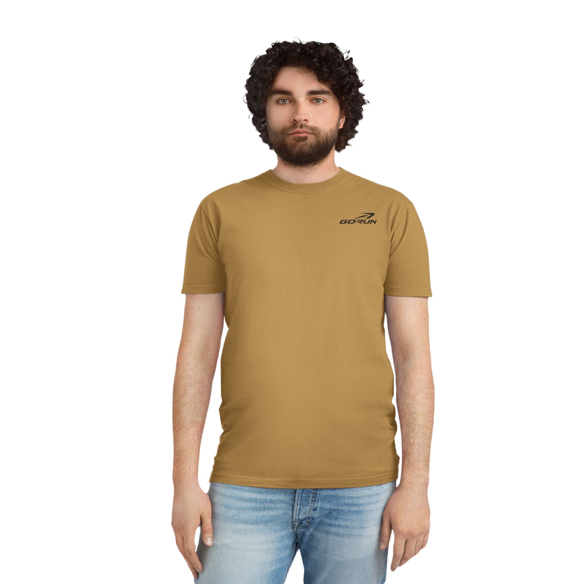GORUN Minimalist Embroidered Logo T-Shirt - Image 12