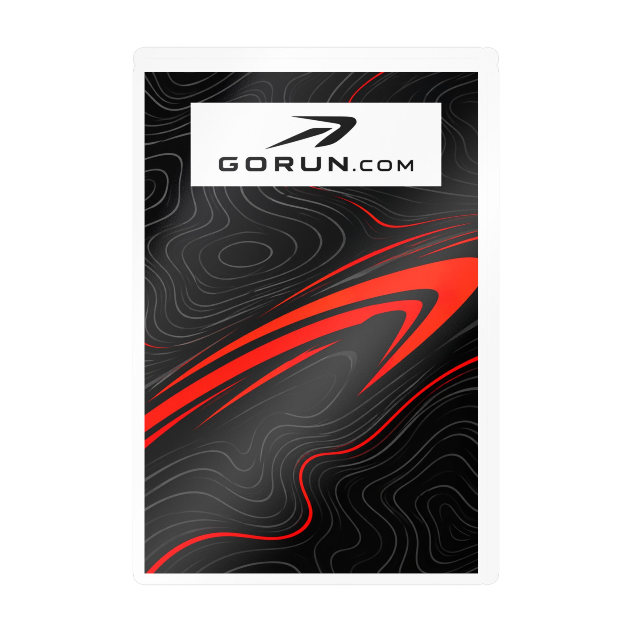GoRun.com Red and Black Kiss-Cut Vinyl Decal - Image 30
