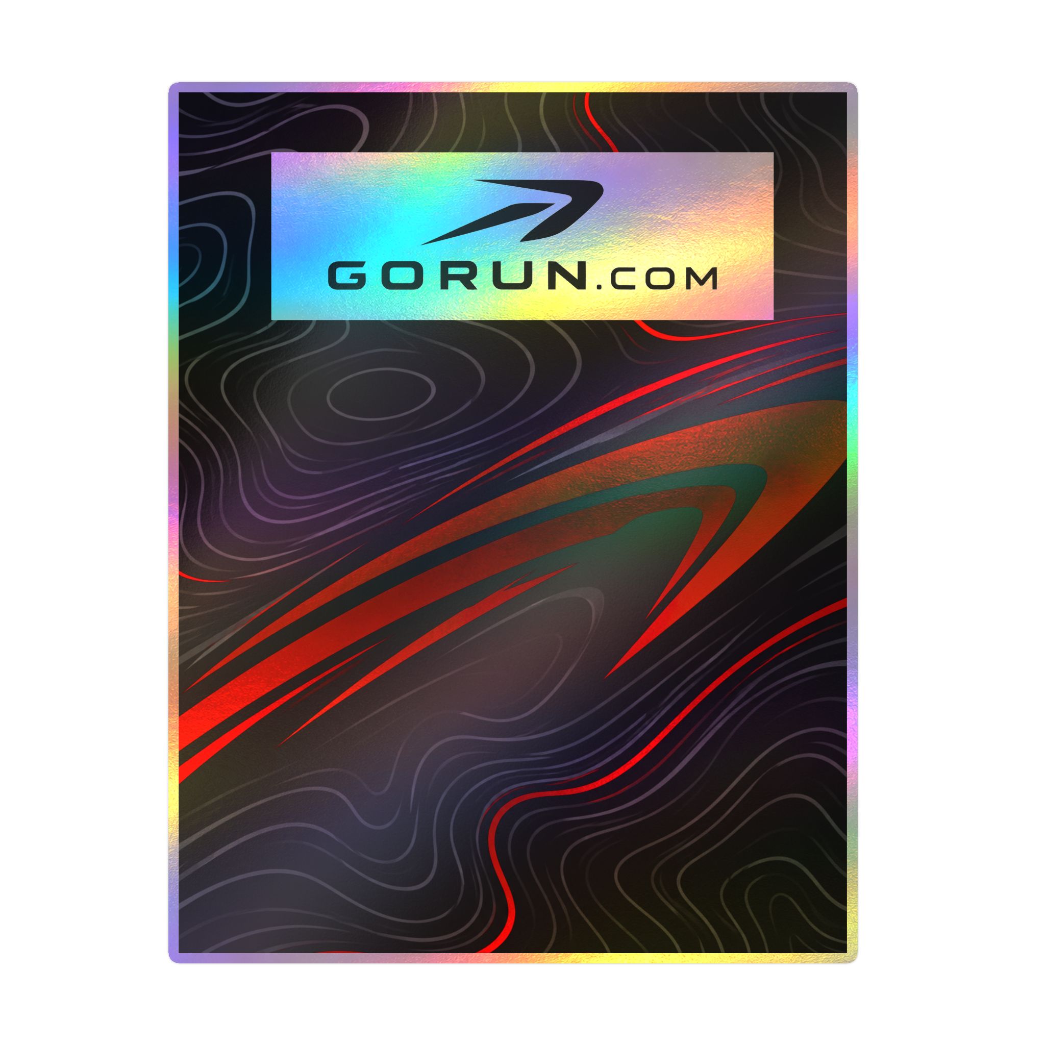 GoRun.com Red and Black Kiss-Cut Vinyl Decal - Image 36