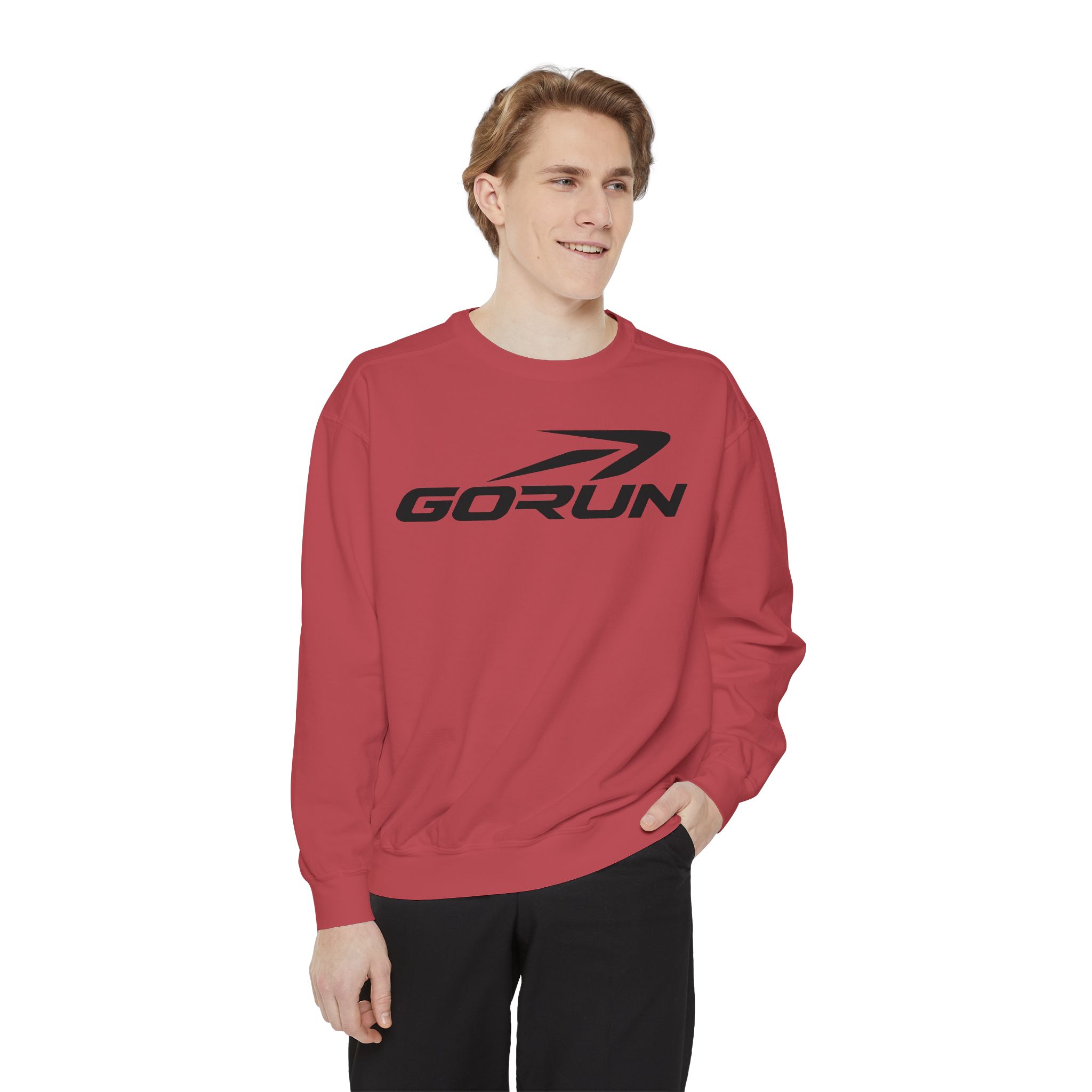GoRun Logo Garment-Dyed Sweatshirt - Image 55