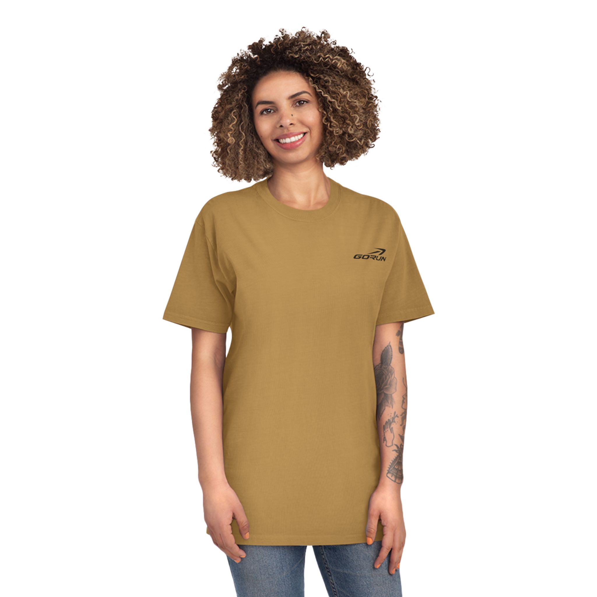 GORUN Minimalist Embroidered Logo T-Shirt - Image 11