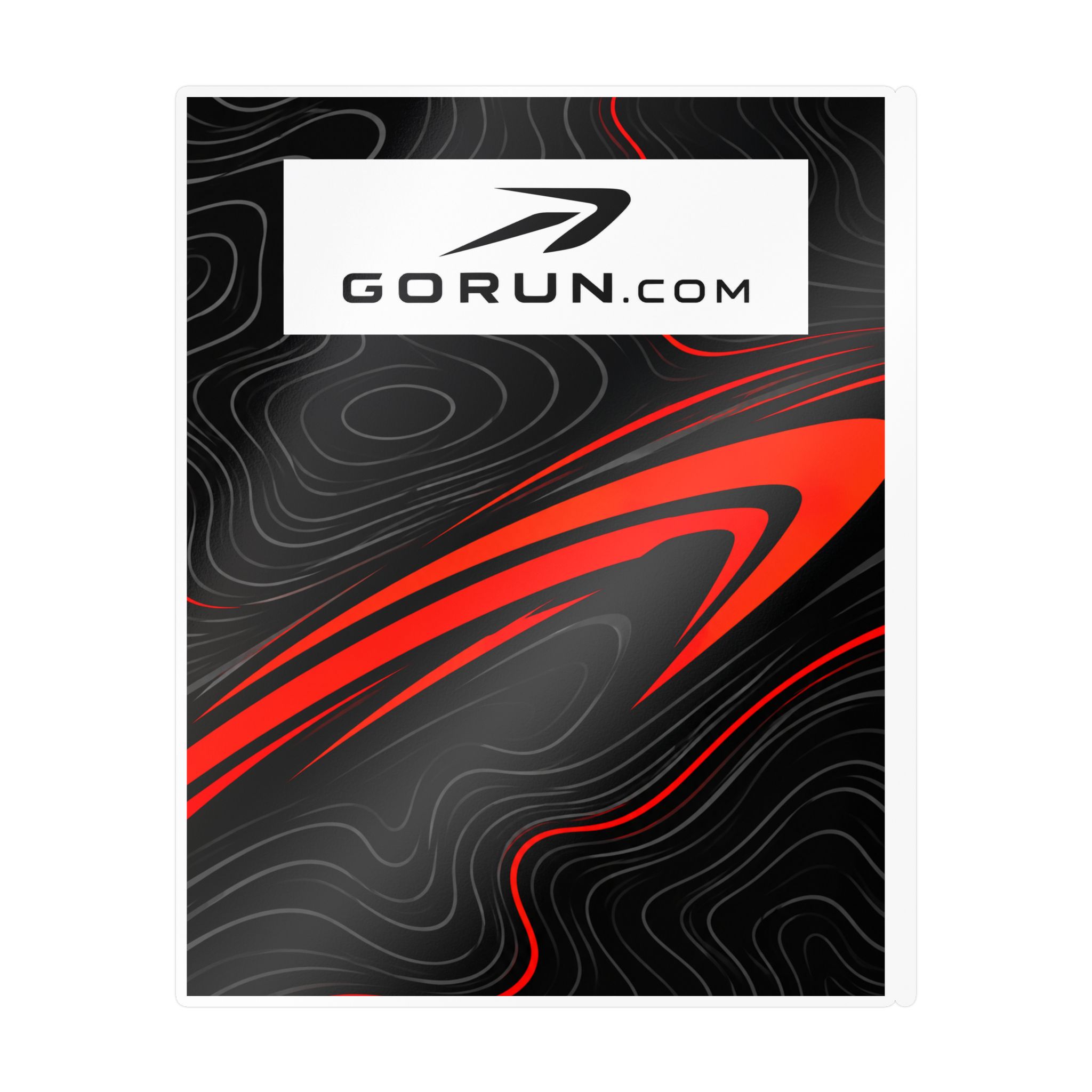 GoRun.com Red and Black Kiss-Cut Vinyl Decal - Image 32