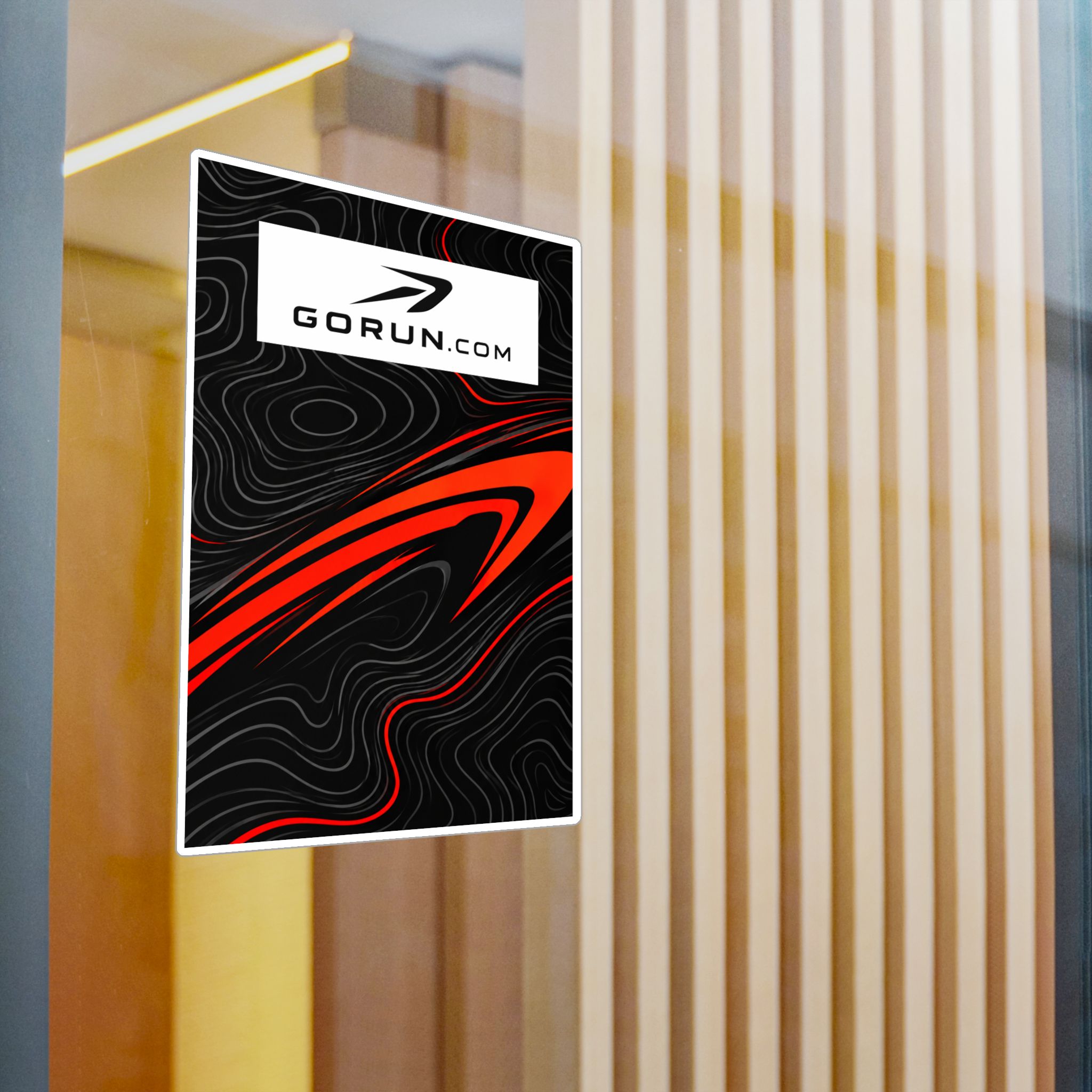 GoRun.com Red and Black Kiss-Cut Vinyl Decal - Image 20