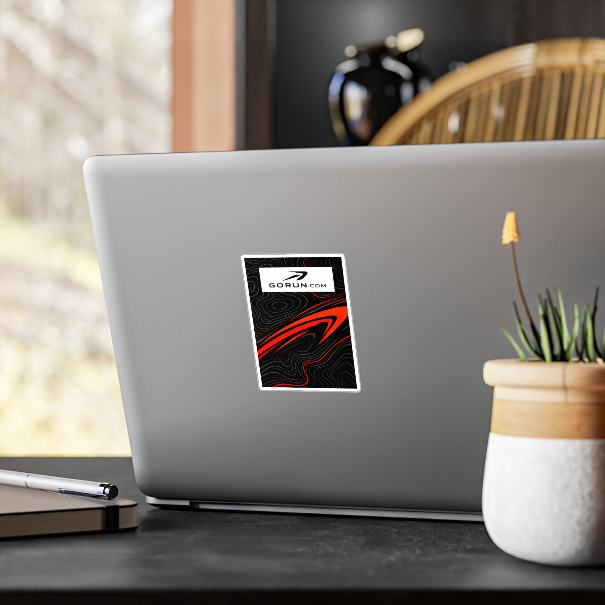 GoRun.com Red and Black Kiss-Cut Vinyl Decal - Image 10