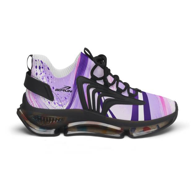 PARK77 GORUN Women’s Purple Pink Abstract Mesh Sneakers
