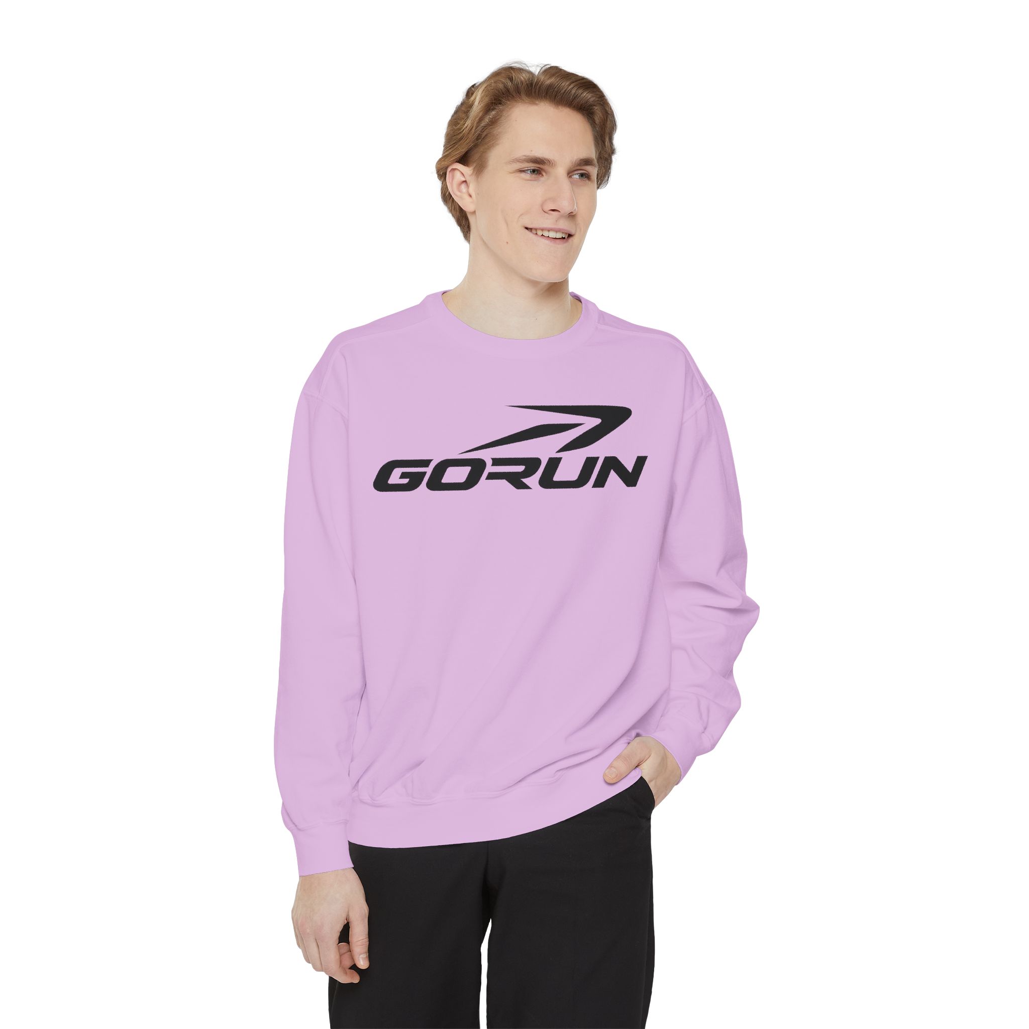 GoRun Logo Garment-Dyed Sweatshirt - Image 47