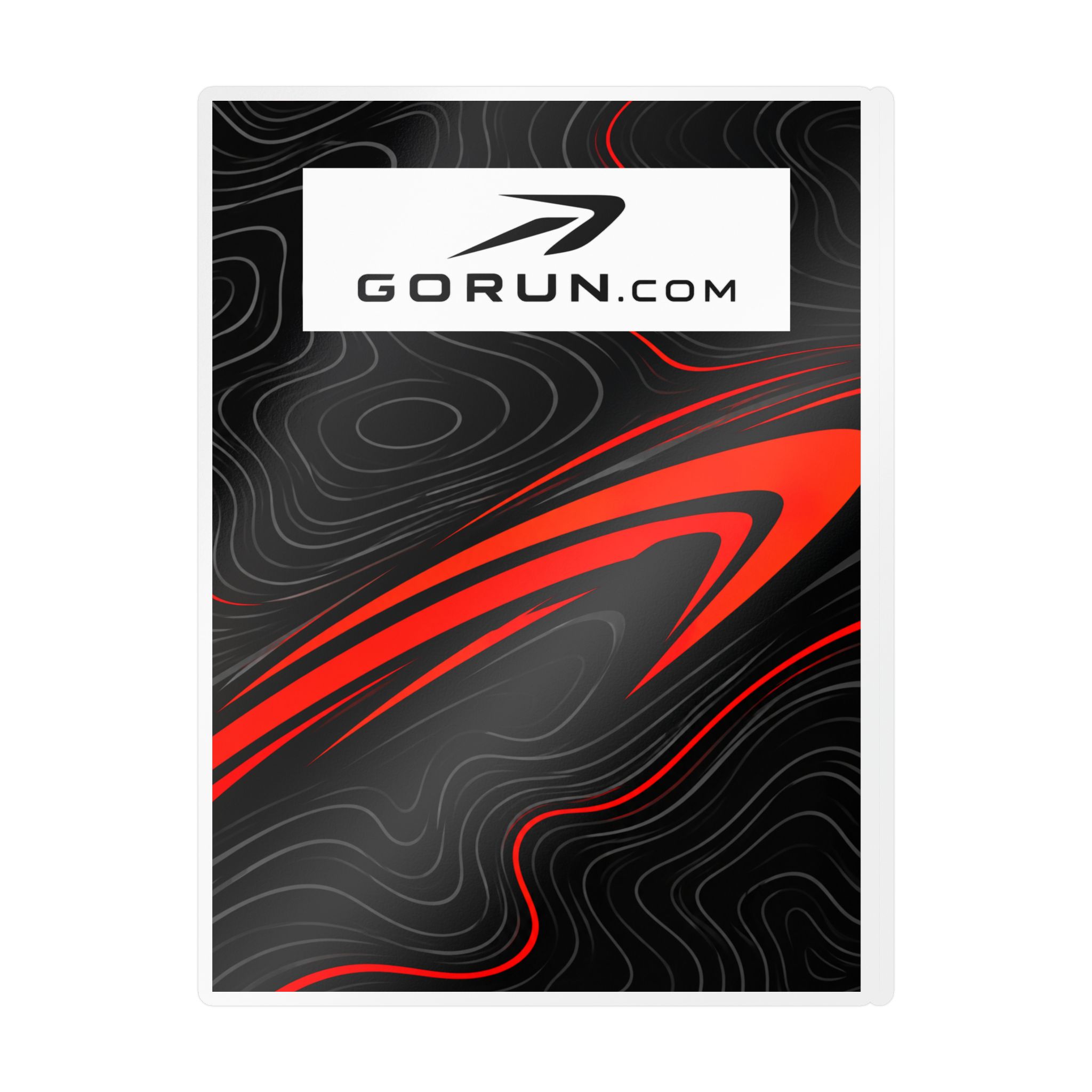 GoRun.com Red and Black Kiss-Cut Vinyl Decal - Image 27