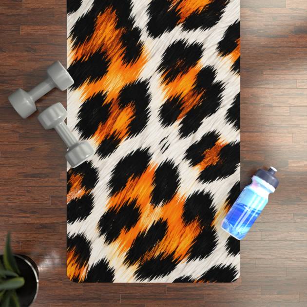 GORUN Leopard Print Rubber Stretching Yoga Mat