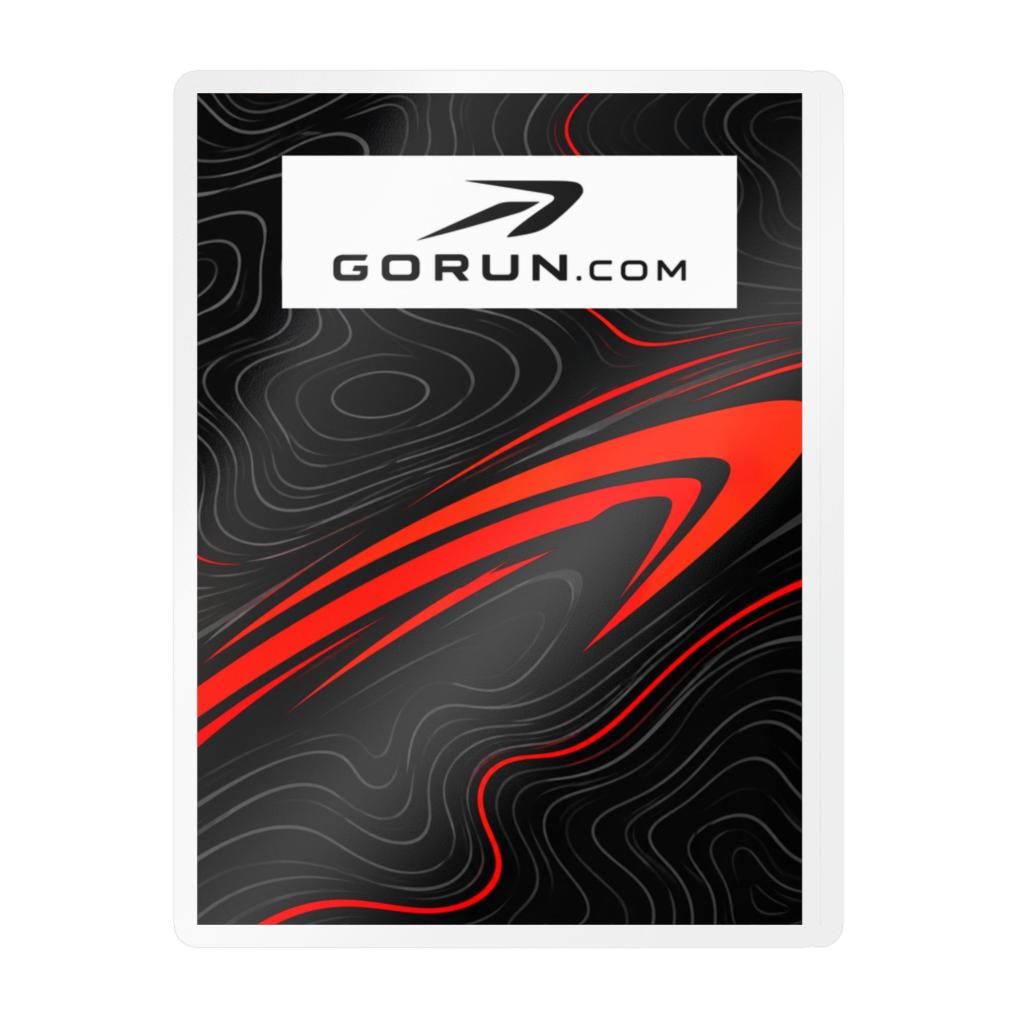 GoRun.com Red and Black Kiss-Cut Vinyl Decal - Image 25