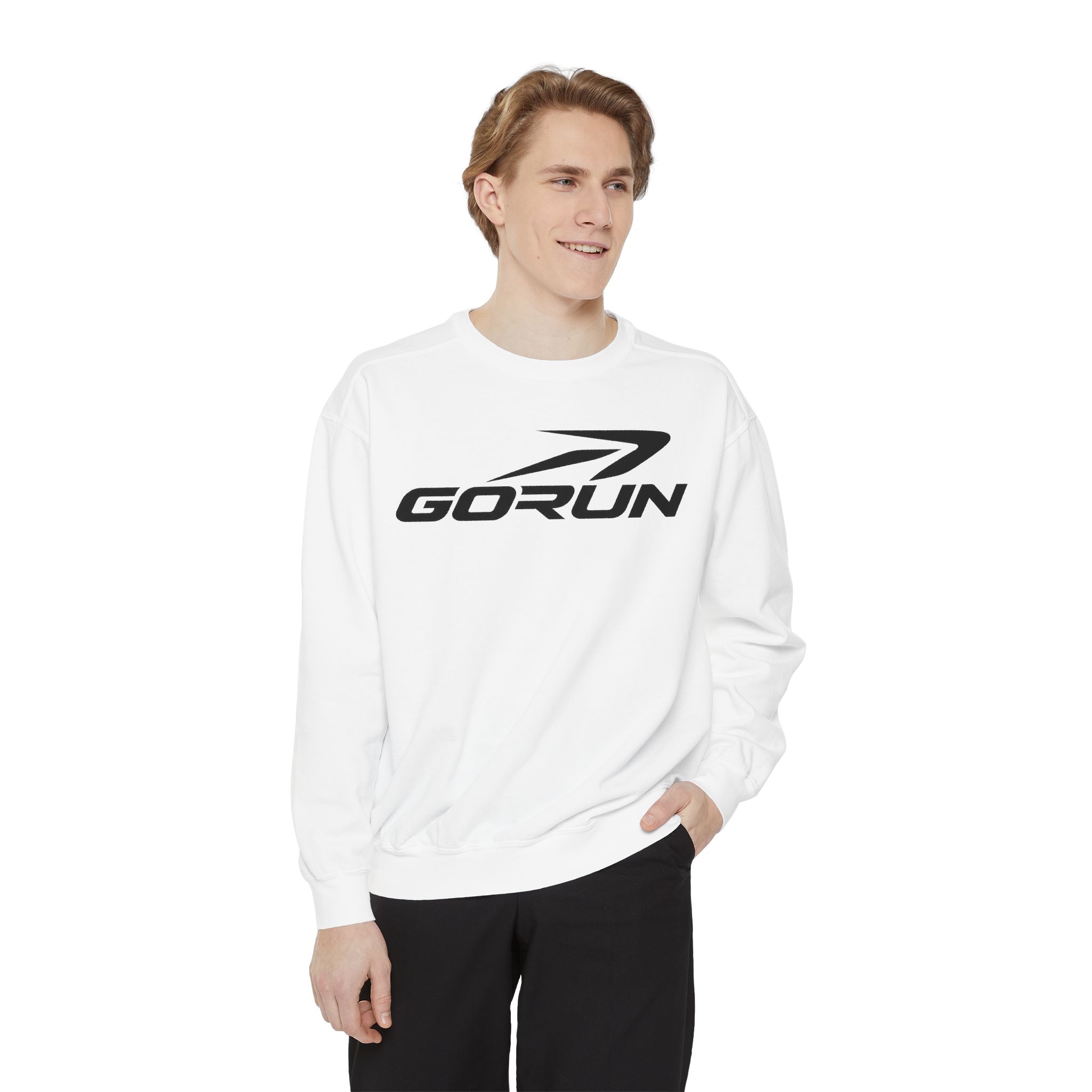 GoRun Logo Garment-Dyed Sweatshirt - Image 7