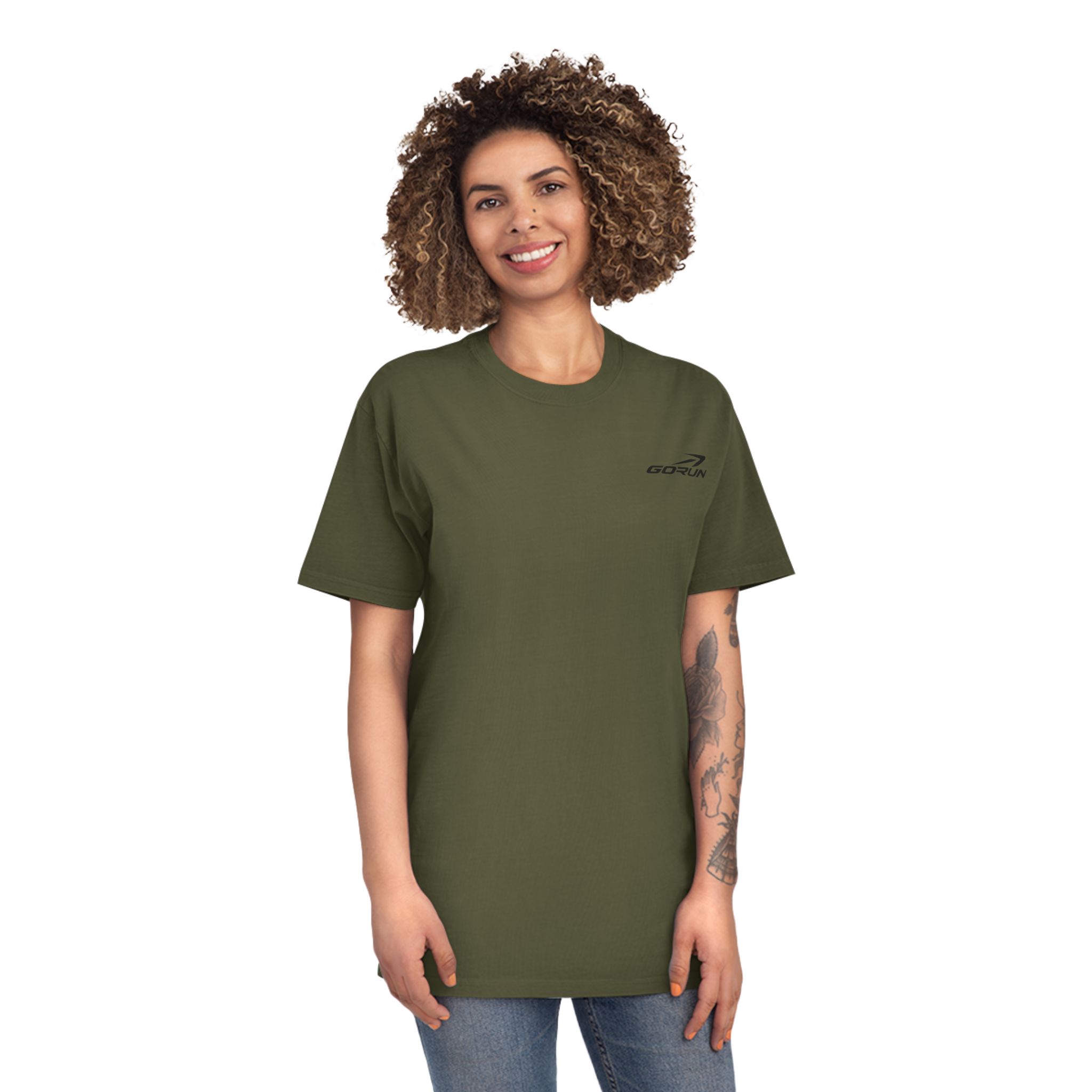 GORUN Minimalist Embroidered Logo T-Shirt - Image 19