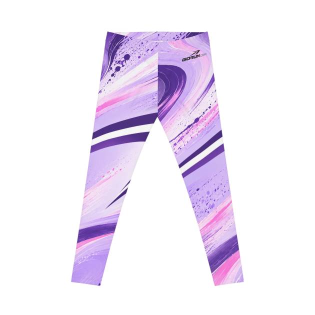 GoRun Women’s Purple Abstract Swirl Leggings