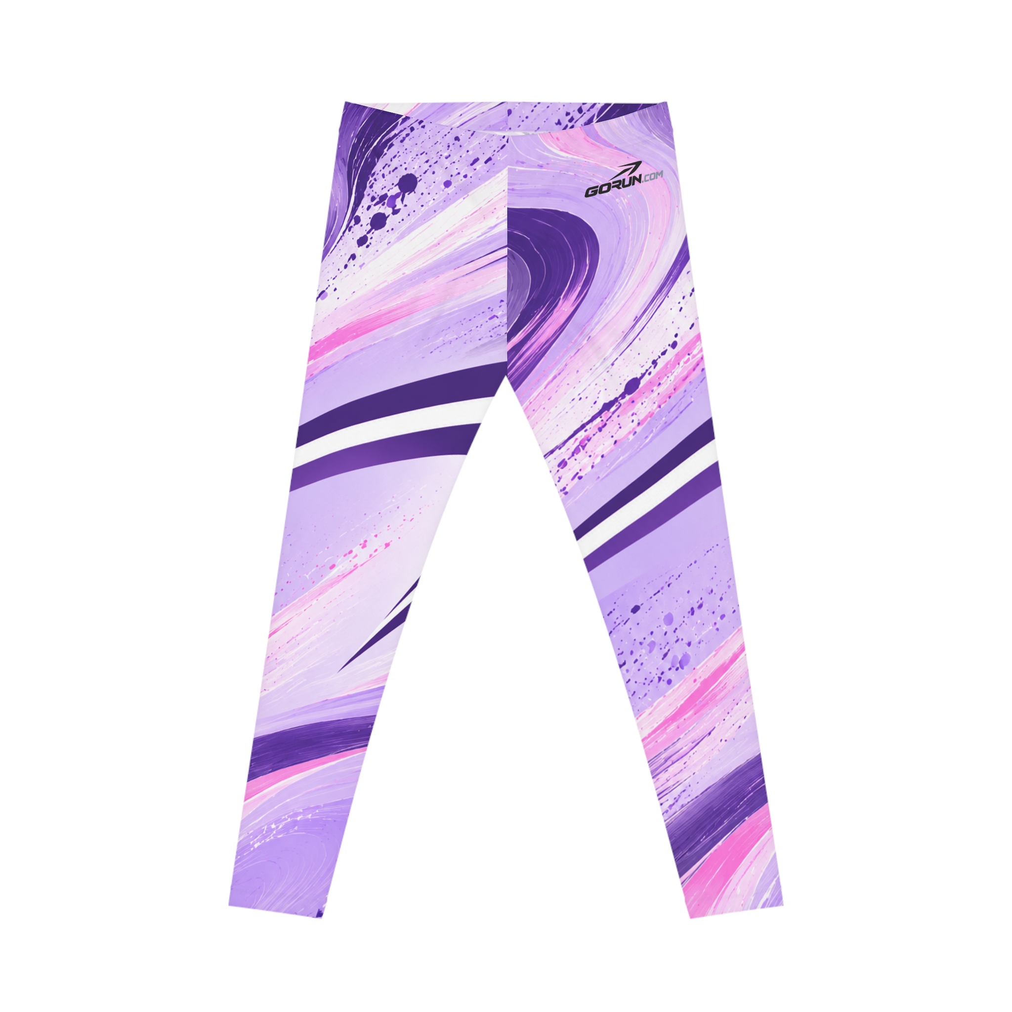 GoRun Women’s Purple Abstract Swirl Leggings
