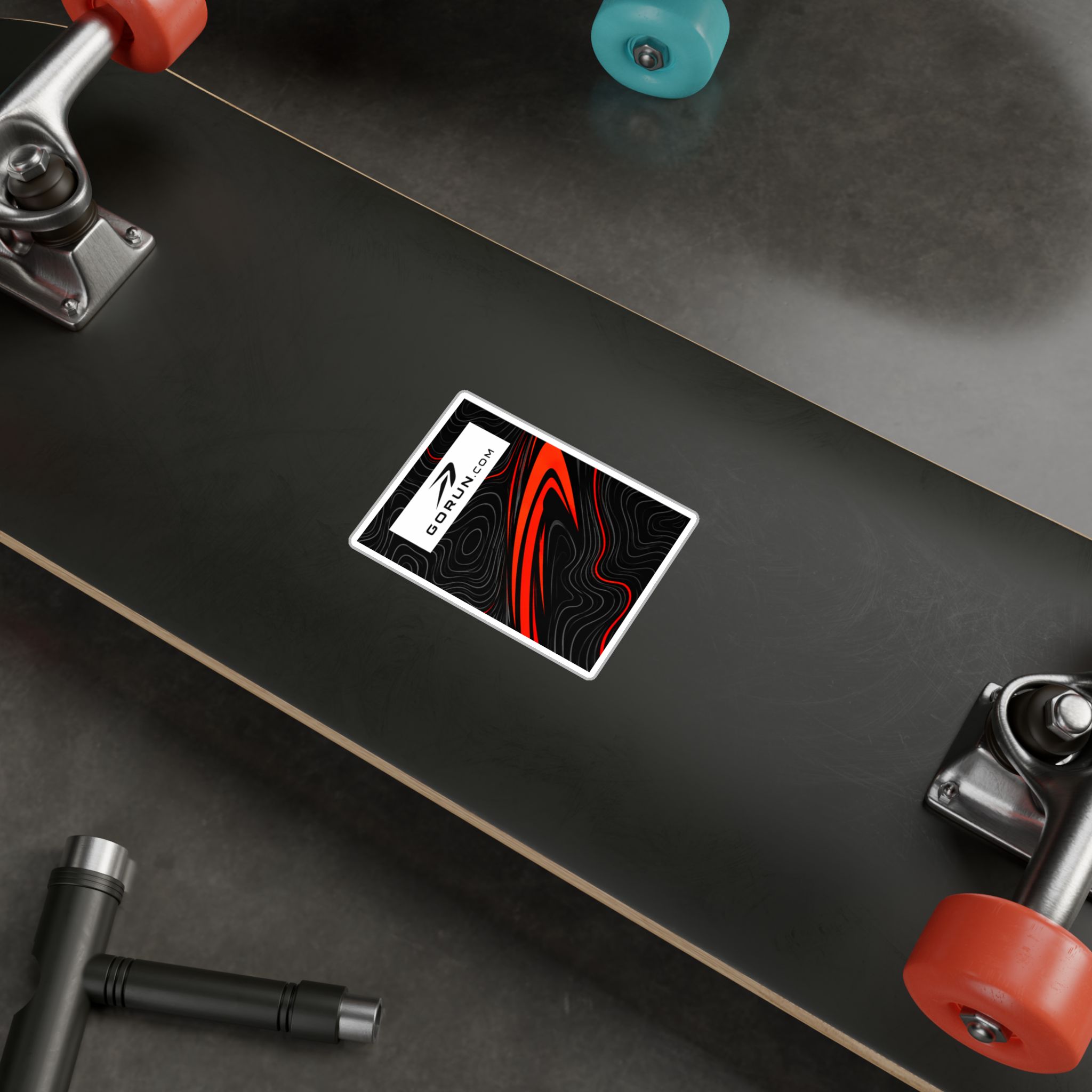 GoRun.com Red and Black Kiss-Cut Vinyl Decal - Image 12