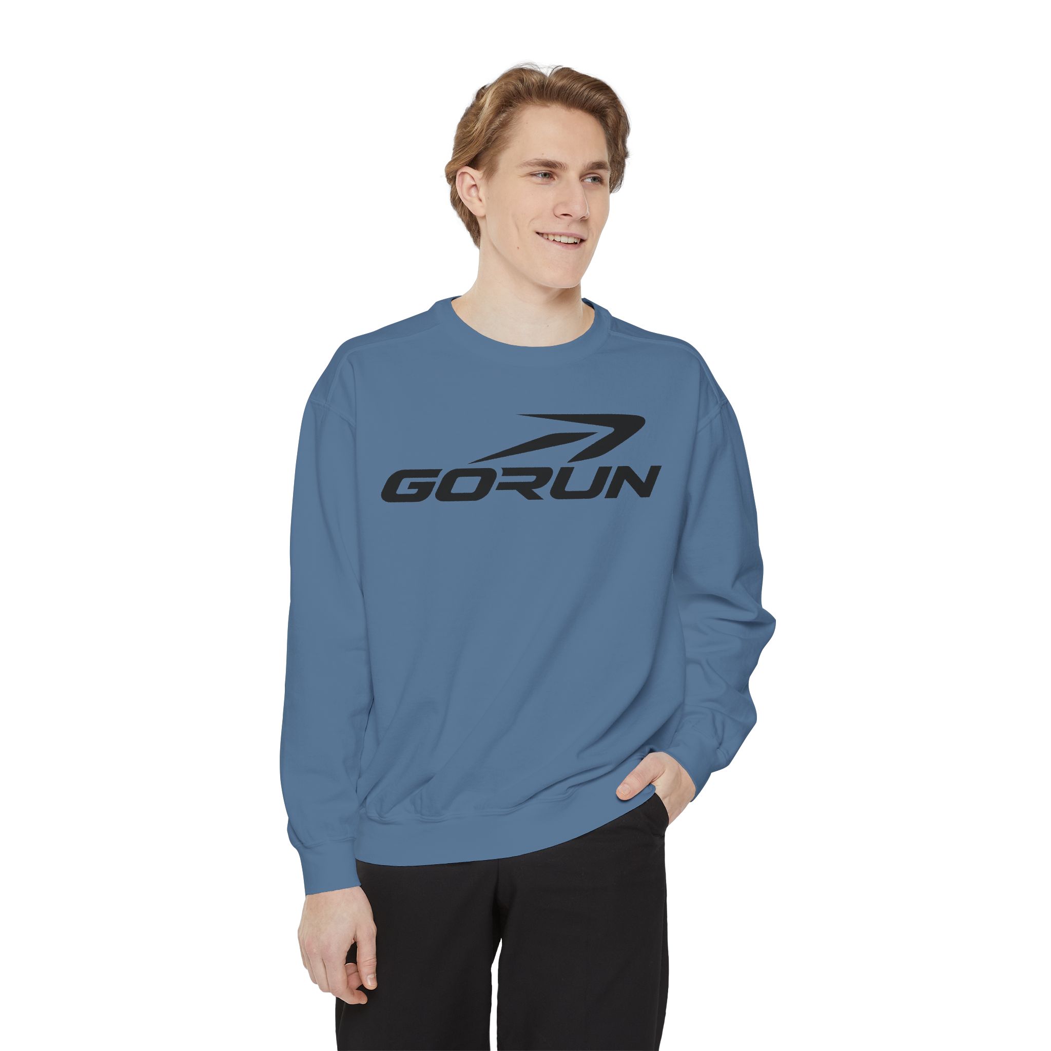 GoRun Logo Garment-Dyed Sweatshirt - Image 39