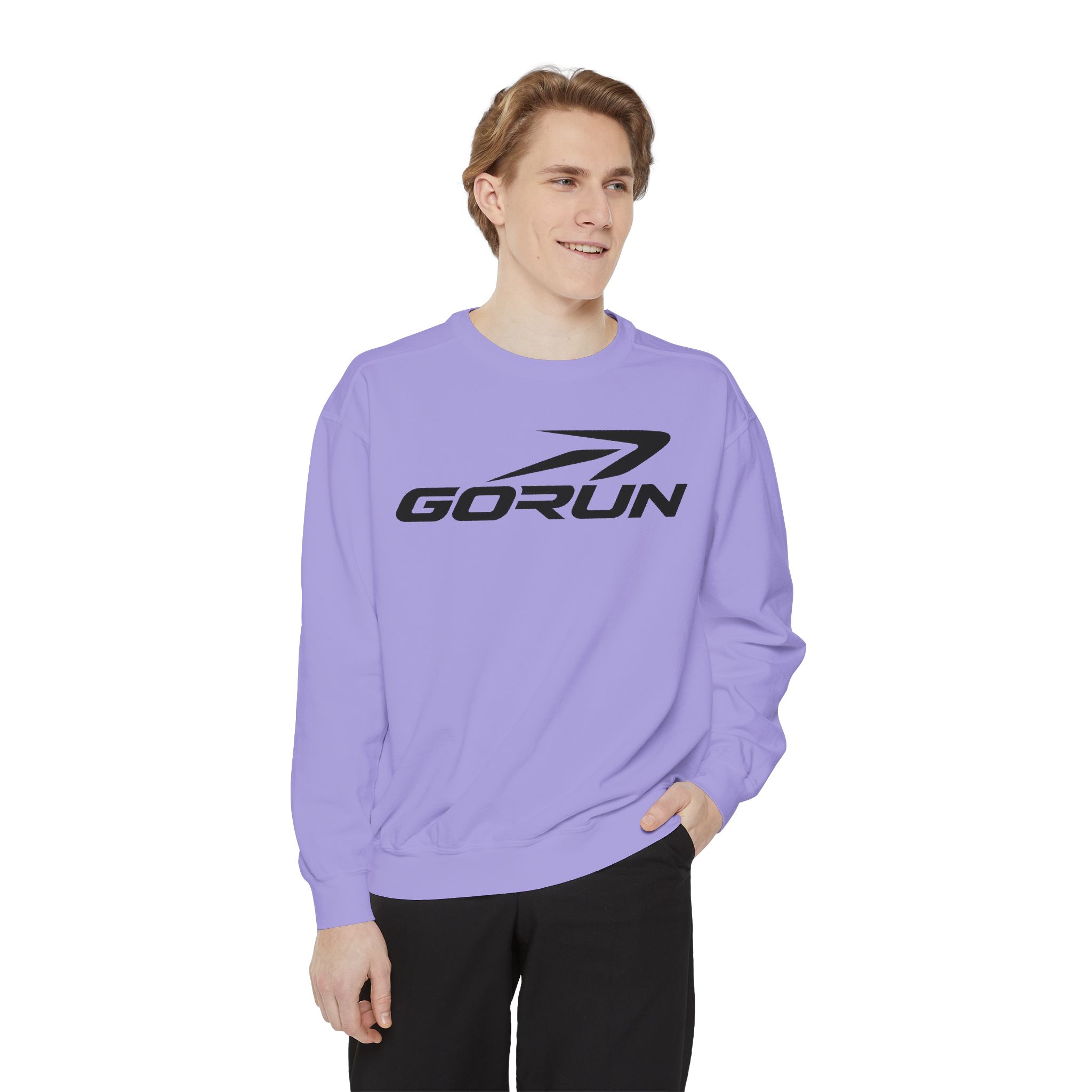 GoRun Logo Garment-Dyed Sweatshirt - Image 43