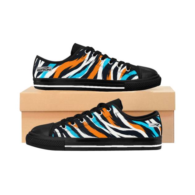 GORUN Women's Abstract Zebra Stripe Walking Sneakers