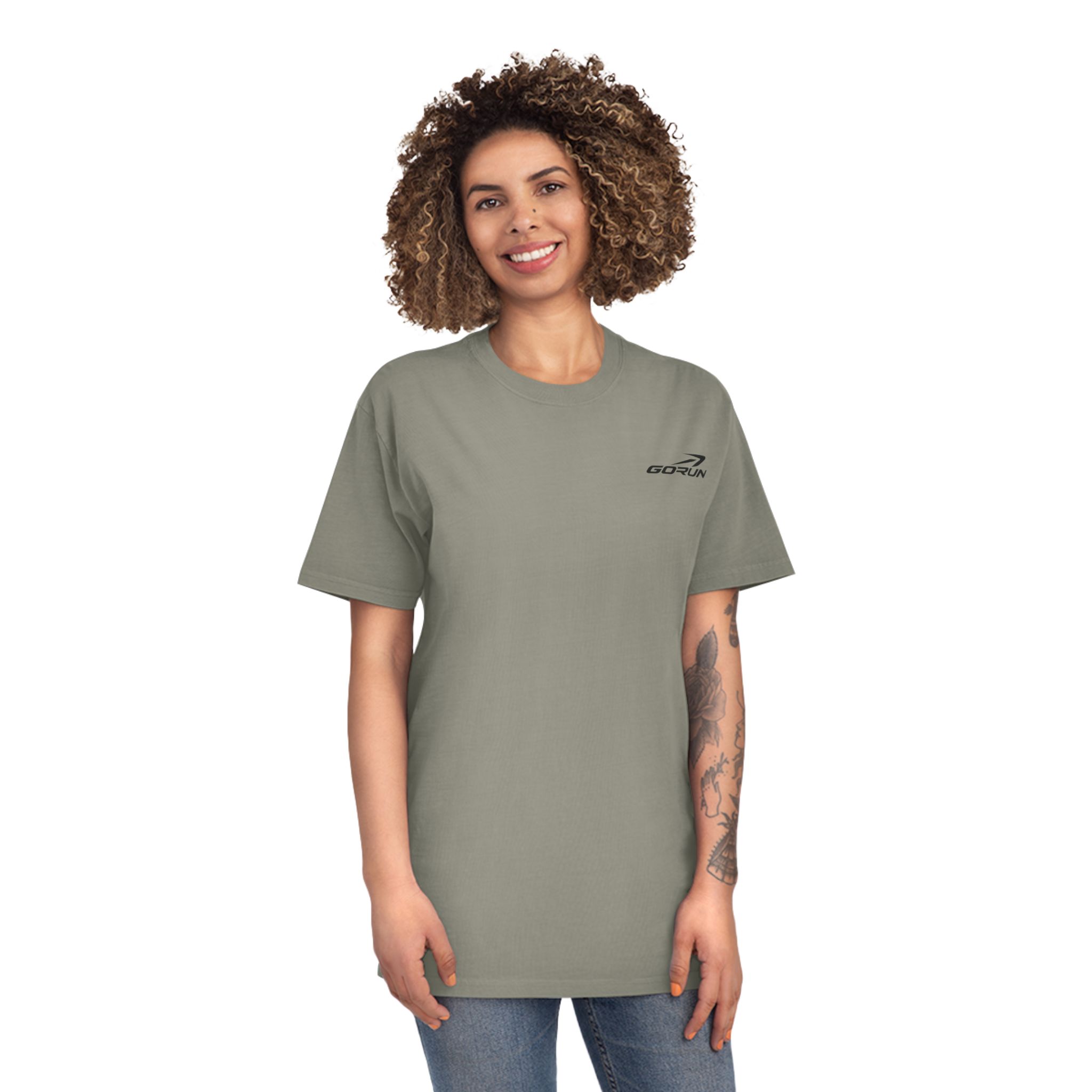 GORUN Minimalist Embroidered Logo T-Shirt - Image 15