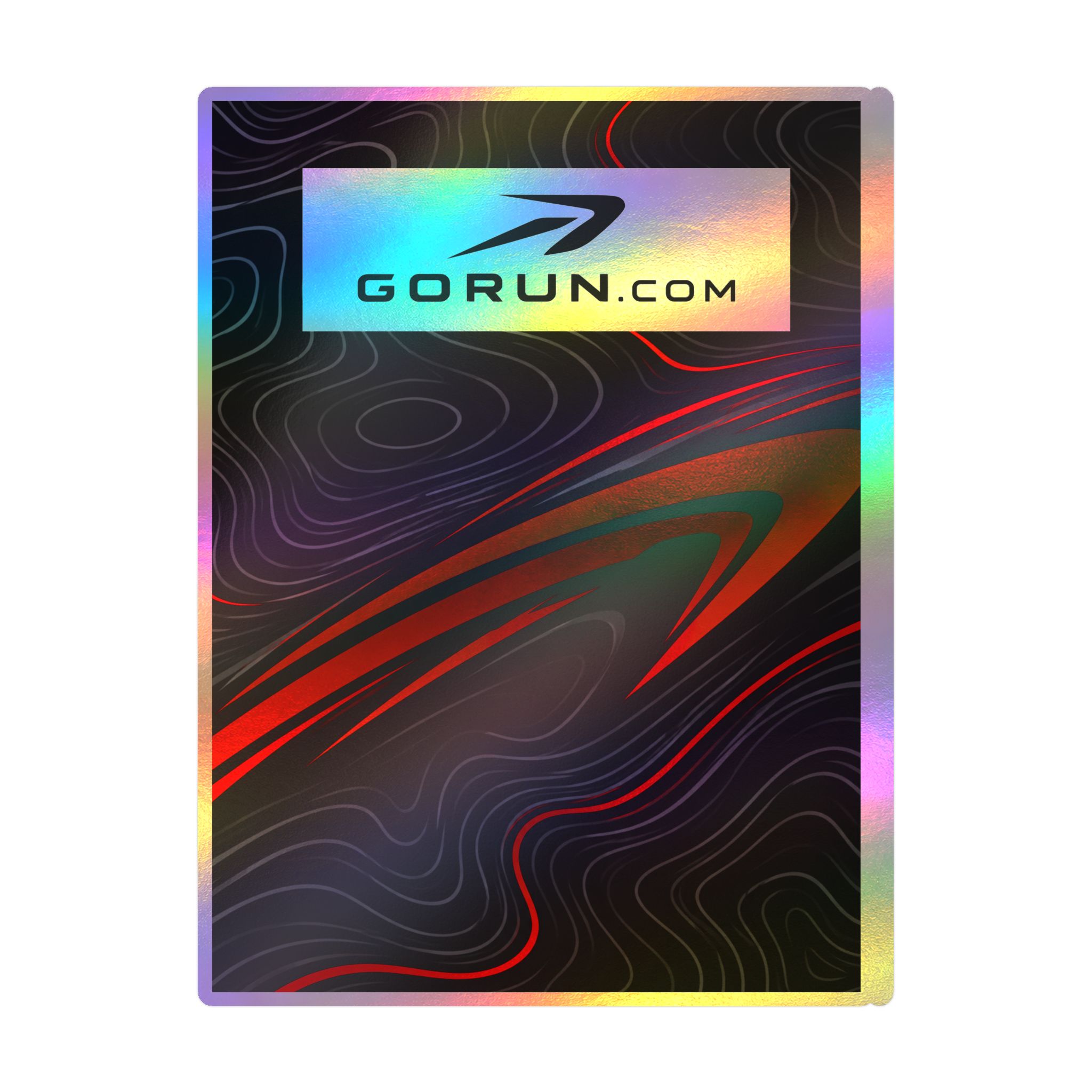 GoRun.com Red and Black Kiss-Cut Vinyl Decal - Image 35